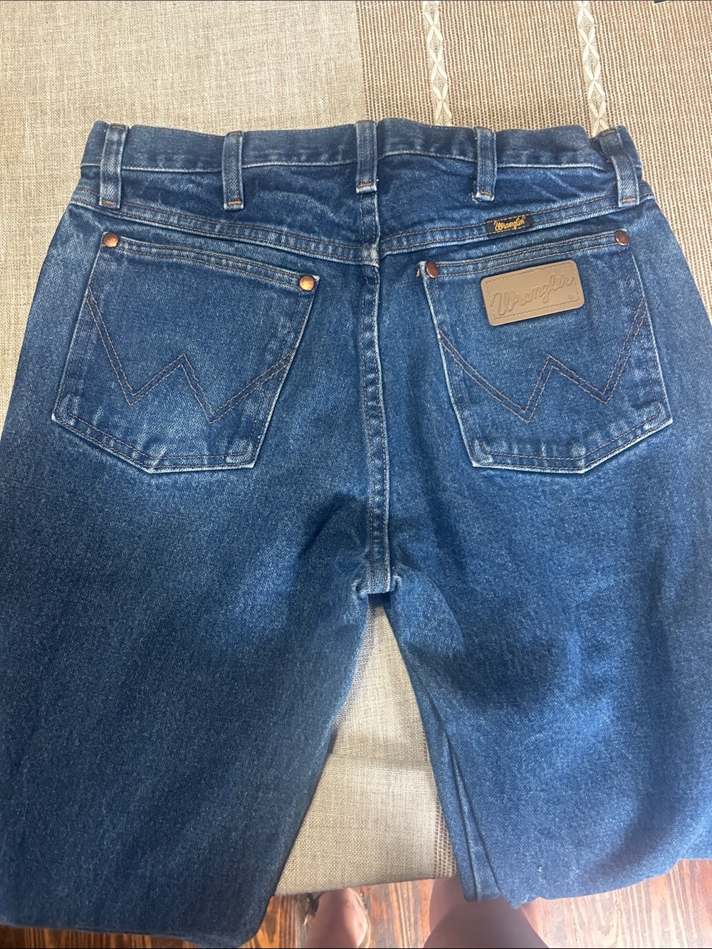 Wrangler Dark Blue Relaxed Fit Men's Jeans